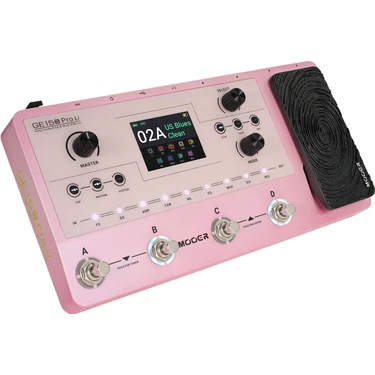 ギター MOOER GE150PRO Mooer GE150 Pro (LIPK) Şarjlı Gitar Efekt Prosesörü (Pembe)