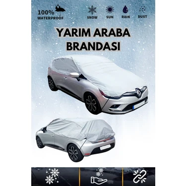 autoen Gri Yarım Araba Brandası(4mevsim) Su
