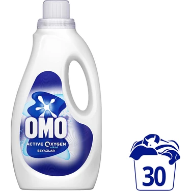 Omo Active Oksijen Etkisi Beyazlar Için Sıvı Deterjan 1500