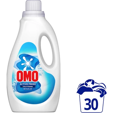 Omo Active Fresh Cold Power Beyazlar Için Sıvı Deterjan 1500