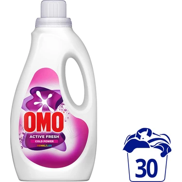 Omo Active Fresh Cold Power Renkliler Için Sıvı Deterjan 1500