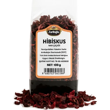 Zarifoğlu Hibisküs Nar Çiçeği Otu Bitkisi Şifalı Bitkiler Hibüsküs Mekke Gülü Hibiscus Hibiskus 100