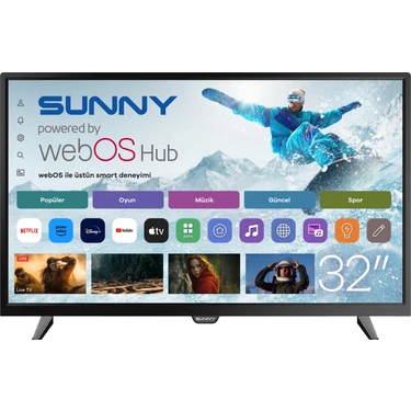 Sunny SN32DAL540 32 81 Ekran Dahili Uydu Alıcılı HD Ready Fiyatı