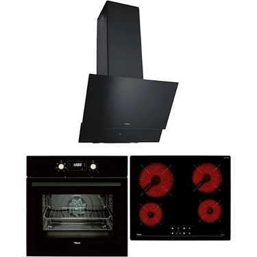 Teka Siyah Ankastre Set (Tb 6415 Ocak/hak 627 Fırın/atv 60