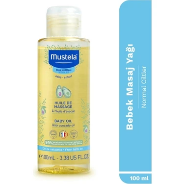 Mustela Bebek Masaj Yağı 100 ml Hızla Emilen Nemlendirici Rahatlatıcı Formül Yenidoğan