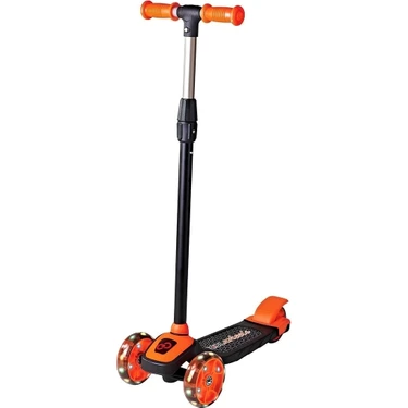Cool Wheels Twist Çocuk Scooter 2-5 Yaş 3 Tekerlekli Işıklı Silikon Tekerlek Ayarlanabilir