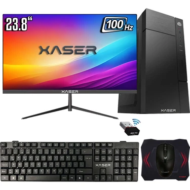Xaser XSR1190 Ryzen 5 5500 8gb Ram 256GB SSD 2gb GT610 23.8" Ultra Performanslı Ofis Hazır