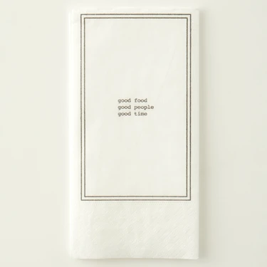 Bella Maison Goodies 100'lü Beyaz Kağıt Peçete 33x33 cm Düz Tasarım ile Sofra Kullanımına