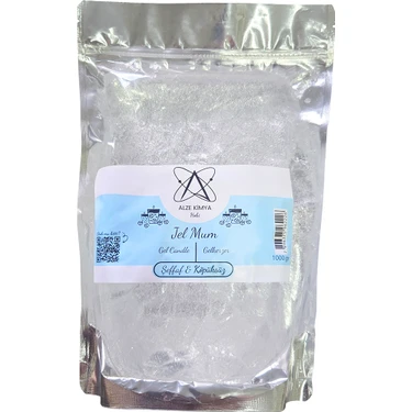 Alze Kimya Hobi Jel Mum 1 kg | Ultra Şeffaf