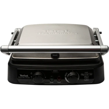 Tefal Grill Gourmet Minute 6 Dilim Kapasiteli 2000 Watt Izgara ve Tost Makinesi -