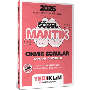 Yediiklim 2026 Ags Kpss Ales Dgs Sözel Mantık Tamamı Çözümlü Çıkmış