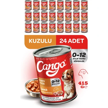 Cango Yavru Yaş Köpek Maması Kuzu Etli 415GR