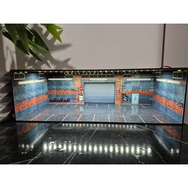 20 Araçlık Hotwheels Garaj Diorama 1.64