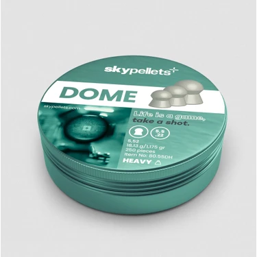 Skypellets 5.5mm Heavy Dome 18.13G/1.175GR 250 Adet