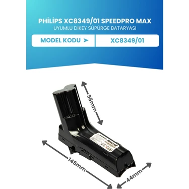 Philips 8000 Serisi XC8349/01 Speedpro Max Uyumlu Batarya Fiyatı