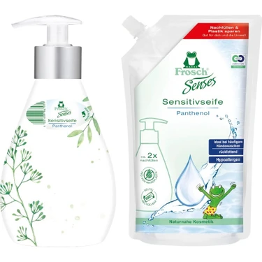 Frosch Panthenol Hassas Sıvı Sabun 300 ML Renksiz, Vegan + Fiyatı
