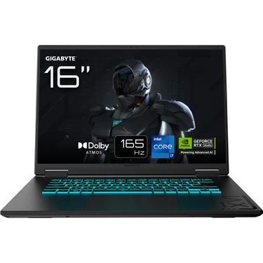 Gigabyte Gaming A16-CVH Intel Core i7 13620H 16GB 1TB SSD RTX5060 Freedos 16" Taşınabilir