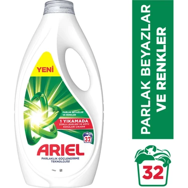 Ariel Sıvı Çamaşır Deterjanı Beyazlar ve Renkliler 32