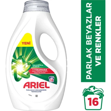 Ariel Sıvı Çamaşır Deterjanı Beyazlar ve Renkliler 16