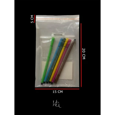Hg Ambalaj 100 Adet 15X25 cm Bantlı Yapışkanlı Şeffaf Opp Jelatin Poşet (