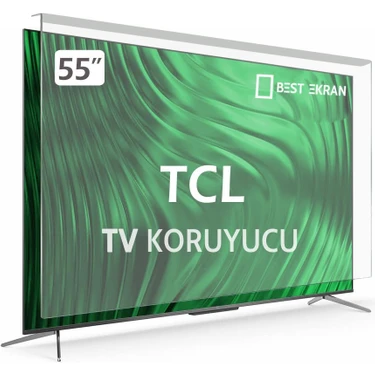 Tcl 55C655 Tv Ekran Koruyucu - Tcl 55" Inç Kırılmaz Tv Ekran Koruyucu