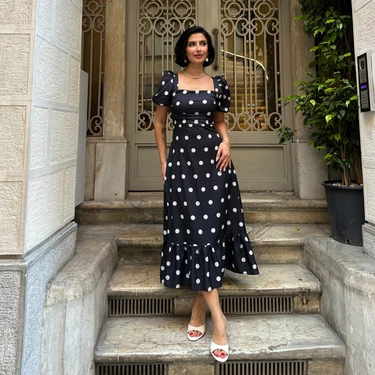 Puantiye Detaylı Karpuz Kol