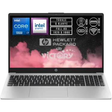 HP 250 G10 i7-1355U 24GB 2TB SSD 15.6" FHD Windows 11 Pro Taşınabilir Bilgisayar