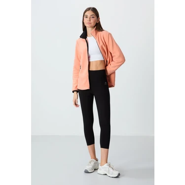 Tommy Life Siyah Yüksek Bel Slim Fit Dar Paça Kadın Kapri Tayt -