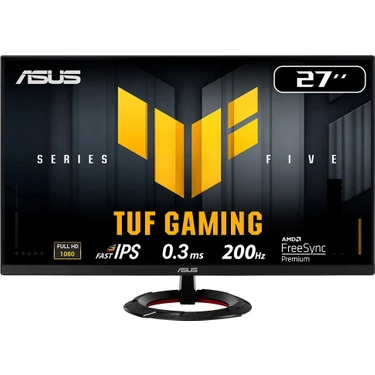 Asus Tuf Gamıng VG279Q5R 27 Fast IPS 1920X1080 0.3ms 200Hz 300CD Dp HDMI Hoparlör Vesa 3yıl