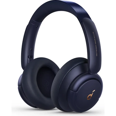 Anker Soundcore Q30 Kulak Üstü Bluetooth Kulaklık, Hibrit Aktif Gürültü Engelleme,  Lacivert -