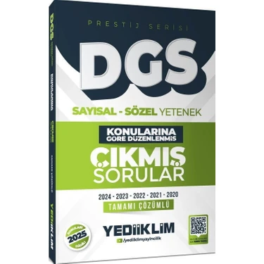 Yediiklim 2026 Dgs Prestij Serisi Sayısal Sözel Yetenek Konularına Göre Düzenlenmiş Tamamı Çözümlü