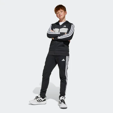 adidas Unisex Çocuk  Siyah  Eşofman J 3S TIB FL TS