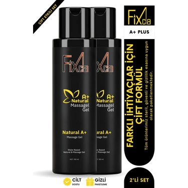 Natural A+ Kayganlaştırıcı Jel 150 ml – Arka Bölge Uyumlu Su Bazlı Jel – Su Bazlı Yağsız Formül,