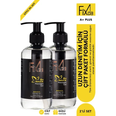 Ave Plus Ters Ilişki Kayganlaştırıcı Masaj Jeli 2’li Set 250ML x 2 | Su Bazlı Uzun Deneyim Jeli –