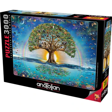 Anatolian 3000 Parçalık Hayat Ağacı Puzzle Zorluk Seviyesi: Orta Türkiye Menşeli Eğlenceli