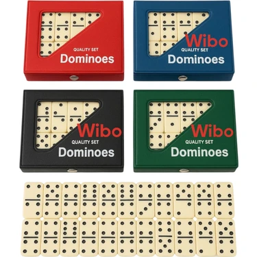 Standart Boy Çantalı Seramik Kemik Domino Taşı Seti Taş Boyu