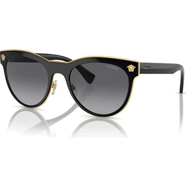 Versace Kadın Güneş Gözlüğü 2198 1002/T3 54-20 Siyah Polarize UV 400 Filtreli Kemik