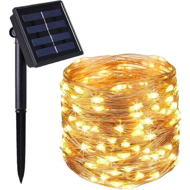 Skygo Solar Güneş Enerjili Peri Led 20 Metre Günışığı 8 Mod 200