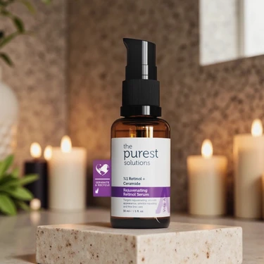 The Purest Solutions  ve , Onarıcı Retinol (A vitamini ) Gece Serumu 30 ml (1% Retinol +