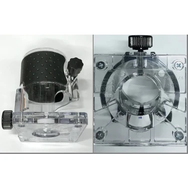 Makita 3709 Freze Için Şeffaf Gövde Alt Tabla Çoklu