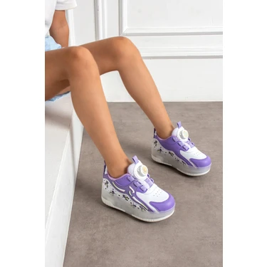 Patenli Işıklı Spor Ayakkabı Tekerekli Ayakkabı Paten