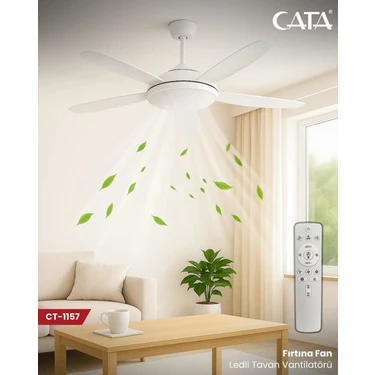 Cata Ct-1157 Fırtına Fan 122W Dimmerli 3