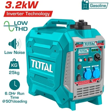 Total 3.2 Kw Inverter Benzinli Jeneratör TP535006 Fiyatı