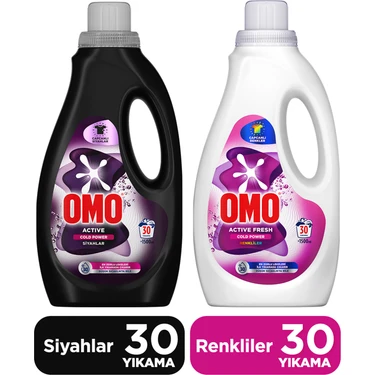Omo Active Fresh Cold Power Renkliler Sıvı Deterjan 1500ML Fiyatı
