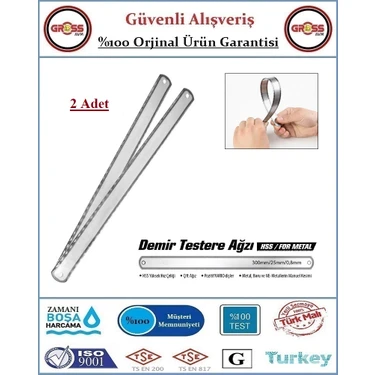 Demir Testere Ağzı Geniş - Çift Taraflı Ağız - 2