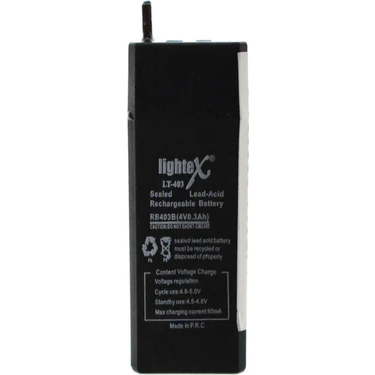 Lightex 4V 0.3AH Kuru Akü