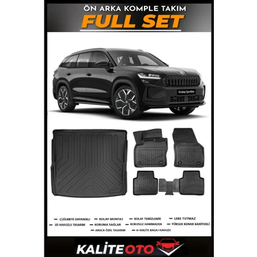 Skoda Kodiaq Bagaj Havuzu+4.5d Havuzlu Paspas Seti 2025 Fiyatı