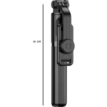 Bluetooth Kumandalı Kablosuz Selfie Çubuğu,tripod Bluetooth Kumandalı Selfie