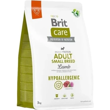 Brit Care Hipoalerjenik Kuzu Etli Küçük Irk Yetişkin Köpek Maması 3 kg Süper
