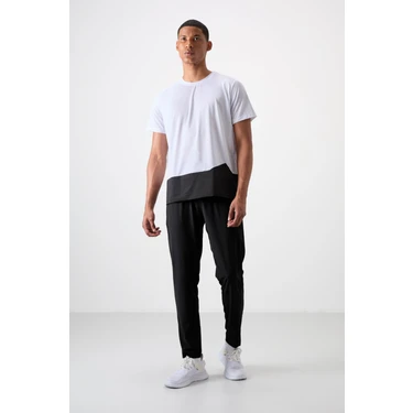 Siyah İnce Yumuşak Comfort Fit Erkek Eşofman Alt -